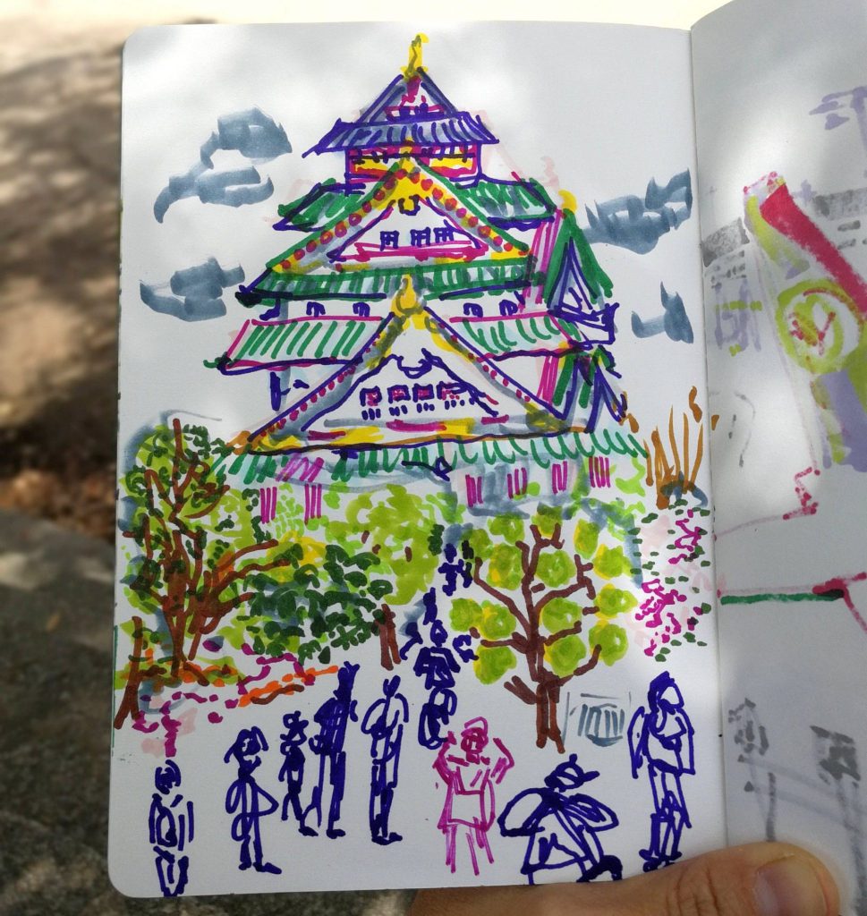 ציור של osaka_castle