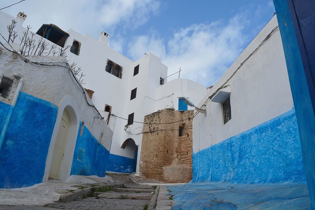 קירות כחולים ברבט - קסבה אודיאה Kasbah Oudaya